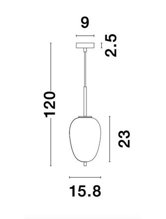 NOVA LUCE závěsné svítidlo LATO opálové sklo antický mosazný kov černý kabel E14 1x5W 230V IP20 bez žárovky 9624066