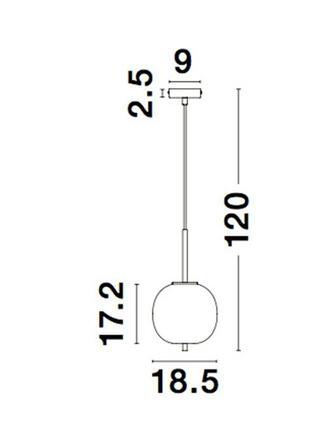 NOVA LUCE závěsné svítidlo LATO černý kov a opálové sklo E14 1x5W 230V IP20 bez žárovky 9624074