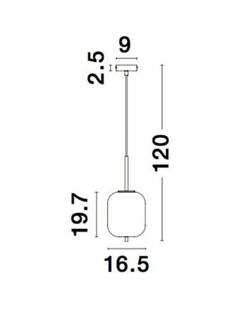 NOVA LUCE závěsné svítidlo LATO černý kov a opálové sklo E14 1x5W 230V IP20 bez žárovky 9624075