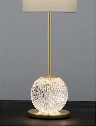 NOVA LUCE stolní lampa BRILLANTE zlatý hliník a akryl LED 8.8W 230V 3200K IP20 9695210