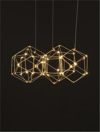 NOVA LUCE závěsné svítidlo NEBULA zlatý kov LED 29W 230V 3000K IP20 9695212