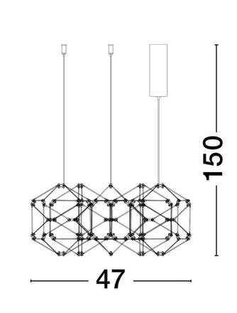 NOVA LUCE závěsné svítidlo NEBULA zlatý kov LED 29W 230V 3000K IP20 9695212