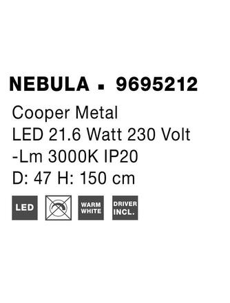 NOVA LUCE závěsné svítidlo NEBULA zlatý kov LED 29W 230V 3000K IP20 9695212