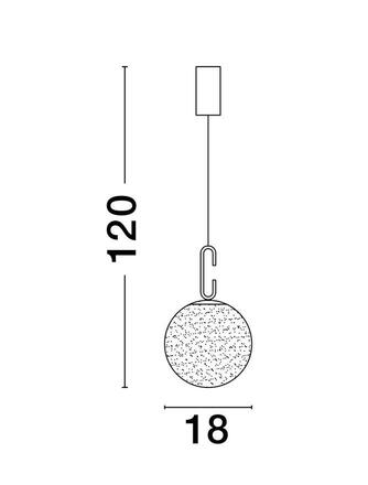 NOVA LUCE závěsné svítidlo HOOK saténový zlatý kov a opálové bílé sklo LED 10.6W 230V 3000K IP20 9695224