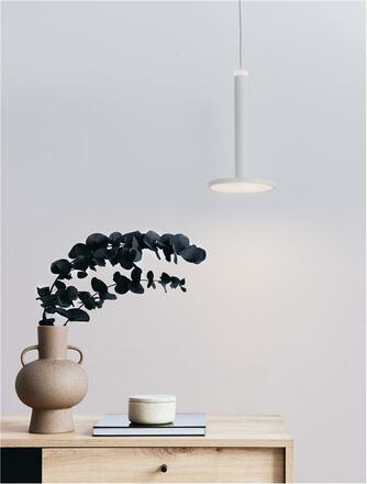 NOVA LUCE závěsné svítidlo PALENCIA matný bílý kov LED 11W 230V 3000K IP20 9695228