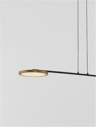 NOVA LUCE závěsné svítidlo SCOPE černá a zlatá LED 19.4W 3000K stmívatelné 9695253