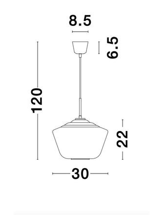 NOVA LUCE závěsné svítidlo VEIRO chromové sklo černý kov černý kabel E27 1x12W 230V IP20 bez žárovky 9724141