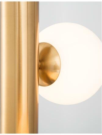 NOVA LUCE závěsné svítidlo JAKLIN opálové sklo antický mosazný kov zlatý kabel G9 3x5W 230V IP20 bez žárovky 9724581