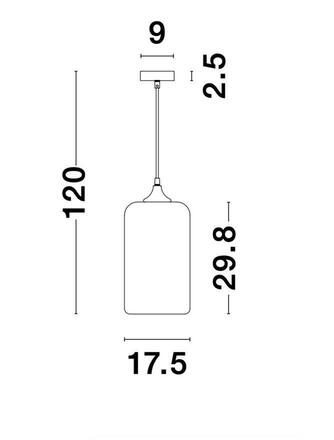 NOVA LUCE závěsné svítidlo SAVAZ chromové sklo černý kov černý kabel E27 1x12W 230V IP20 bez žárovky 9726481