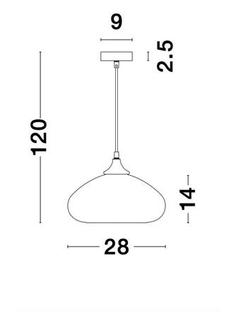 NOVA LUCE závěsné svítidlo SAVAZ chromové sklo černý kov černý kabel E27 1x12W 230V IP20 bez žárovky 9726482