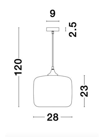 NOVA LUCE závěsné svítidlo SAVAZ chromové sklo černý kov černý kabel E27 1x12W 230V IP20 bez žárovky 9726483