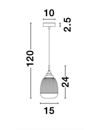 NOVA LUCE závěsné svítidlo MOND saténový zlatý kov čiré sklo E14 1x5W 230V IP20 bez žárovky 9738210