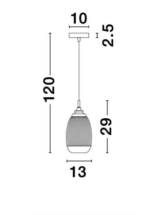 NOVA LUCE závěsné svítidlo MOND saténový zlatý kov čiré sklo E14 1x5W 230V IP20 bez žárovky 9738212