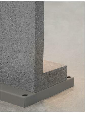 NOVA LUCE venkovní sloupkové svítidlo GRANTE šedý beton a hliník GU10 2x10W 100-240V bez žárovky IP65 9790022