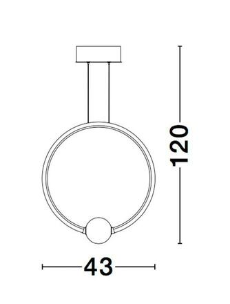 NOVA LUCE závěsné svítidlo CELIA stmívatelné saténový zlatý hliník opálové sklo LED 25.6W 230V 3000K IP20 stmívatelné 9820604