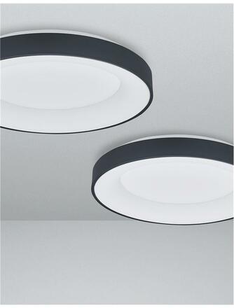 NOVA LUCE stropní svítidlo RANDO SMART černý hliník a akryl LED 50W 230V 3000K - 4000K IP20 Tuya stmívatelné 9853042