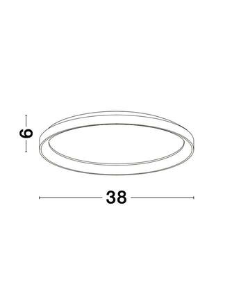 NOVA LUCE stropní svítidlo PERTINO černý hliník a akryl LED 30W 230V 3000K IP20 stmívatelné 9853671