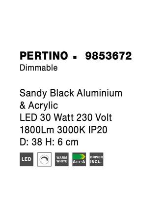 NOVA LUCE stropní svítidlo PERTINO bílý hliník a akryl LED 30W 230V 3000K IP20 stmívatelné 9853672