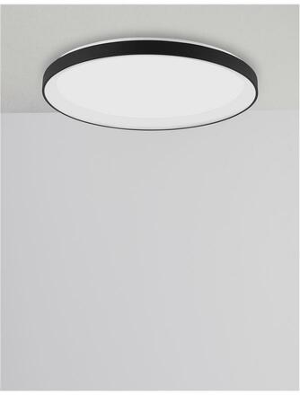 NOVA LUCE stropní svítidlo PERTINO bílý hliník a akryl LED 38W 230V 3000K IP20 stmívatelné 9853674