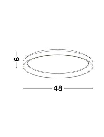 NOVA LUCE stropní svítidlo PERTINO bílý hliník a akryl LED 38W 230V 3000K IP20 stmívatelné 9853674