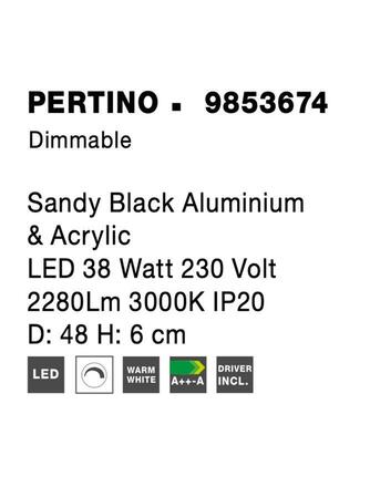 NOVA LUCE stropní svítidlo PERTINO bílý hliník a akryl LED 38W 230V 3000K IP20 stmívatelné 9853674