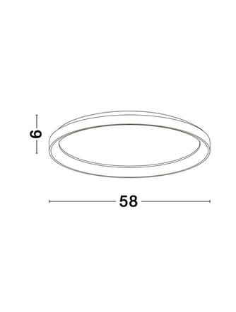 NOVA LUCE stropní svítidlo PERTINO černý hliník a akryl LED 48W 230V 3000K IP20 stmívatelné 9853675