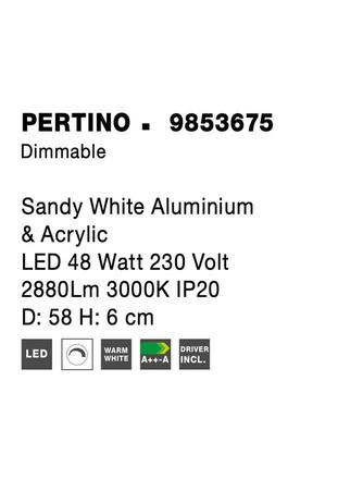 NOVA LUCE stropní svítidlo PERTINO černý hliník a akryl LED 48W 230V 3000K IP20 stmívatelné 9853675