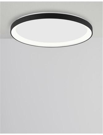 NOVA LUCE stropní svítidlo PERTINO bílý hliník a akryl LED 48W 230V 3000K IP20 stmívatelné 9853676