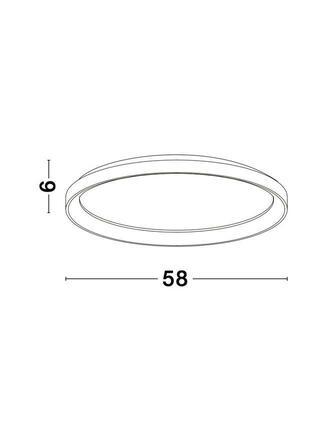 NOVA LUCE stropní svítidlo PERTINO bílý hliník a akryl LED 48W 230V 3000K IP20 stmívatelné 9853676