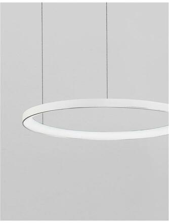 NOVA LUCE závěsné svítidlo PERTINO bílý hliník a akryl LED 48W 230V 3000K IP20 stmívatelné 9853683