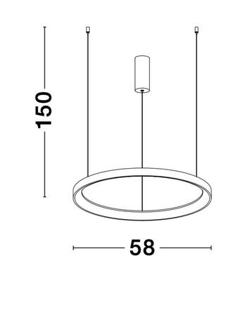 NOVA LUCE závěsné svítidlo PERTINO bílý hliník a akryl LED 48W 230V 3000K IP20 stmívatelné 9853683