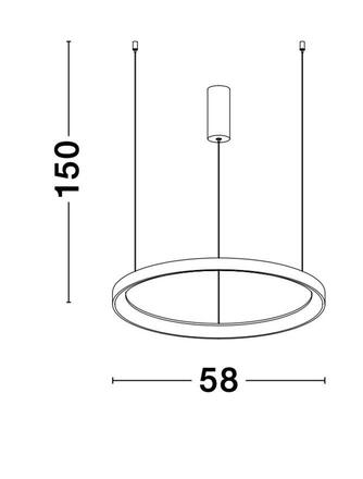 NOVA LUCE závěsné svítidlo PERTINO bílý hliník a akryl LED 48W 230V 3000K IP20 stmívatelné 9853683