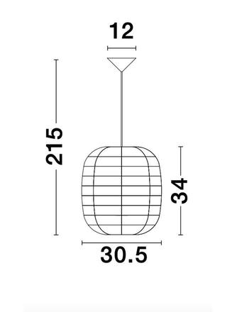 NOVA LUCE závěsné svítidlo MELODY přírodní ratan černý kabel E27 1x12W 230V IP20 bez žárovky 9858719