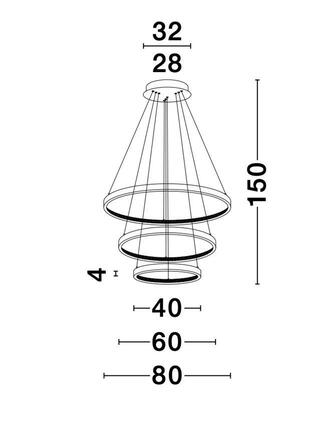 NOVA LUCE závěsné svítidlo PRESTON antický zlatý mosazný hliník a akryl LED 112W 230V 3000K IP20 stmívatelné 9862853