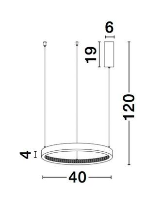 NOVA LUCE závěsné svítidlo PRESTON černý hliník a akryl LED 25W 230V 3000K IP20 stmívatelné 9865140