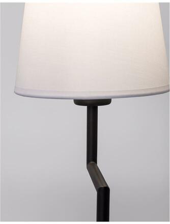 NOVA LUCE stolní lampa SAVONA černý hliník E27 1x12W 230V IP20 bez žárovky 9919152