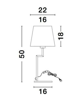 NOVA LUCE stolní lampa SAVONA černý hliník E27 1x12W 230V IP20 bez žárovky 9919152