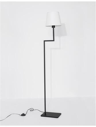 NOVA LUCE stojací lampa SAVONA černý hliník E27 1x12W 230V IP20 bez žárovky 9919153