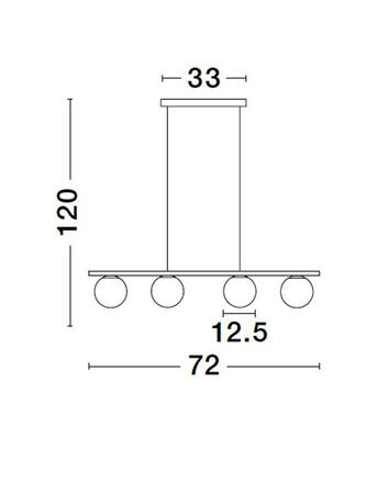 NOVA LUCE závěsné svítidlo JOLINE černý kov a hliník bílé opálové sklo LED 32W 240V 3200K IP20 9919604