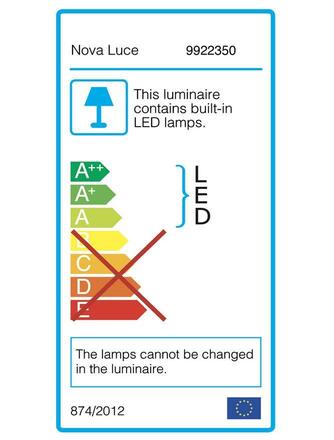 Nova Luce Venkovní přenosná LED lucerna FIGI - LED 2 W, 350x145x145 mm NV 9922350