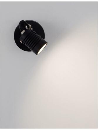 NOVA LUCE venkovní nástěnné svítidlo FEND černý hliník a sklo LED 5W 3000K 100-240V 21st. IP65 9971451