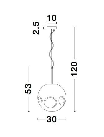 NOVA LUCE závěsné svítidlo MAYAN matný černý kov měď sklo E27 1x12W 230V IP20 bez žárovky 9988105