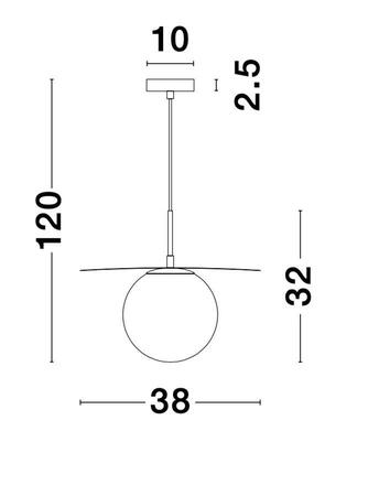 NOVA LUCE závěsné svítidlo OBBIT opálové sklo matný černý kov E27 1x12W 230V IP20 bez žárovky 9988380