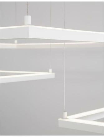 NOVA LUCE závěsné svítidlo ETERNA bílý hliník a akryl LED 50W 230V 3000K IP20 stmívatelné 9990731