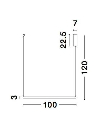 NOVA LUCE závěsné svítidlo ETERNA bílý hliník a akryl LED 50W 230V 3000K IP20 stmívatelné 9990731