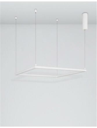 NOVA LUCE závěsné svítidlo ETERNA bílý hliník a akryl LED 40W 230V 3000K IP20 stmívatelné 9990733