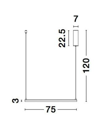 NOVA LUCE závěsné svítidlo ETERNA bílý hliník a akryl LED 40W 230V 3000K IP20 stmívatelné 9990733