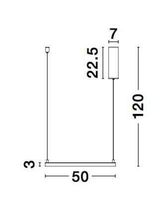 NOVA LUCE závěsné svítidlo ETERNA bílý hliník a akryl LED 30W 230V 3000K IP20 stmívatelné 9990735