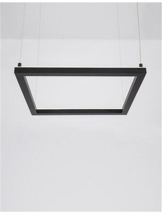 NOVA LUCE závěsné svítidlo ETERNA černý hliník a akryl LED 30W 230V 3000K IP20 stmívatelné 9990736