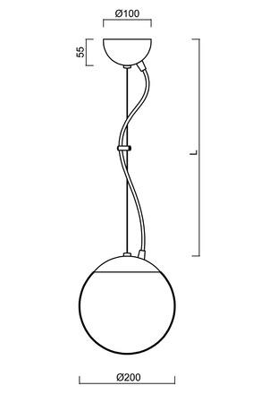 OSMONT ADR45322 ADRIA L1 závěsné skleněné svítidlo nerez broušená / bílá IP40 75W E27